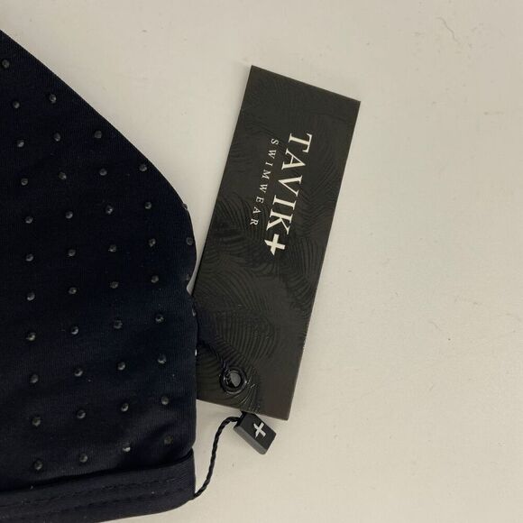 Tavik Rylan Womens Black Beaded New Studded Halter Bikini swim top XSmall - Picture 7 of 11